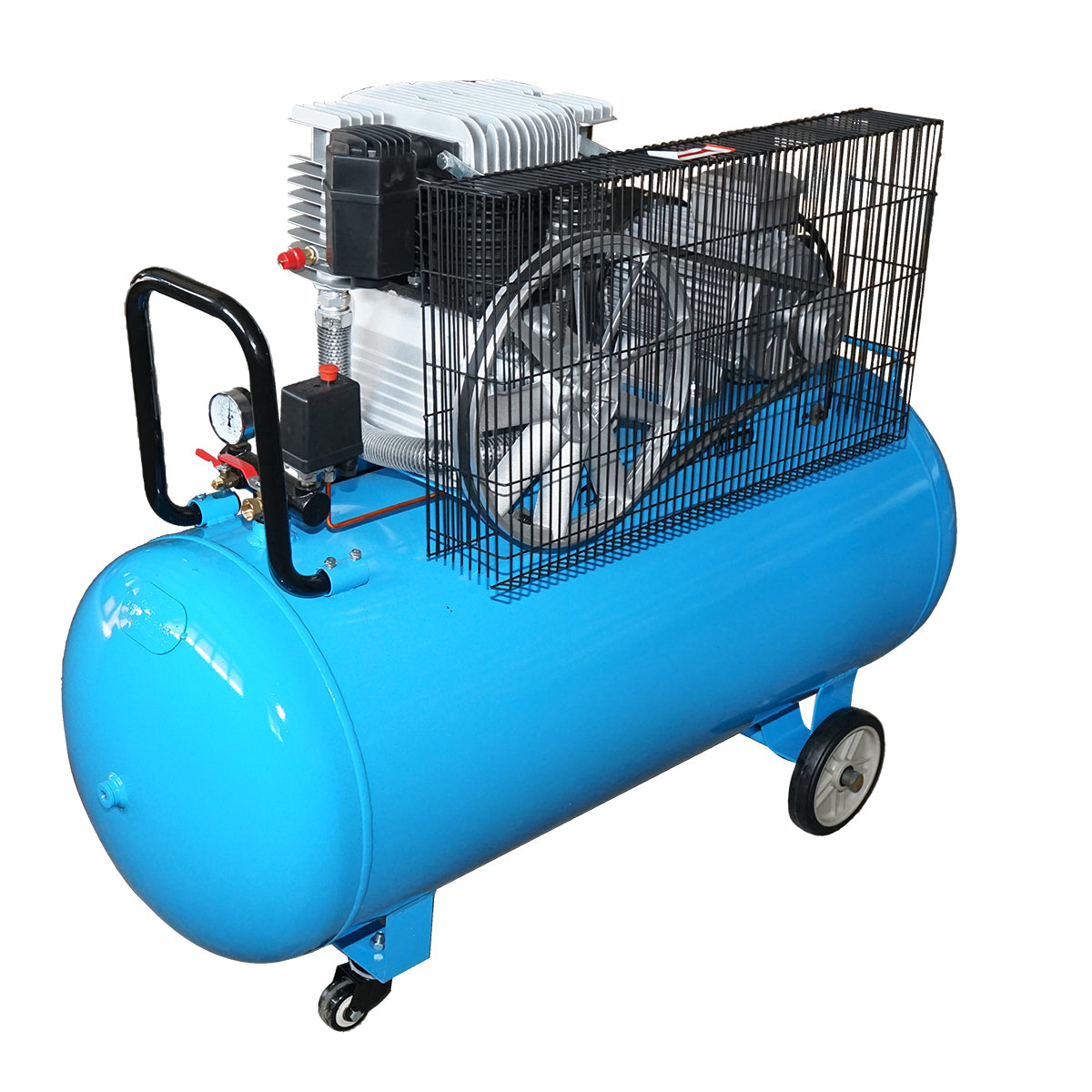 Légkompresszor 380V, 270L, teljesítmény 4kW/5.5CP maximális nyomás 8 Bar, áramlás 600L/min Breckner Germany