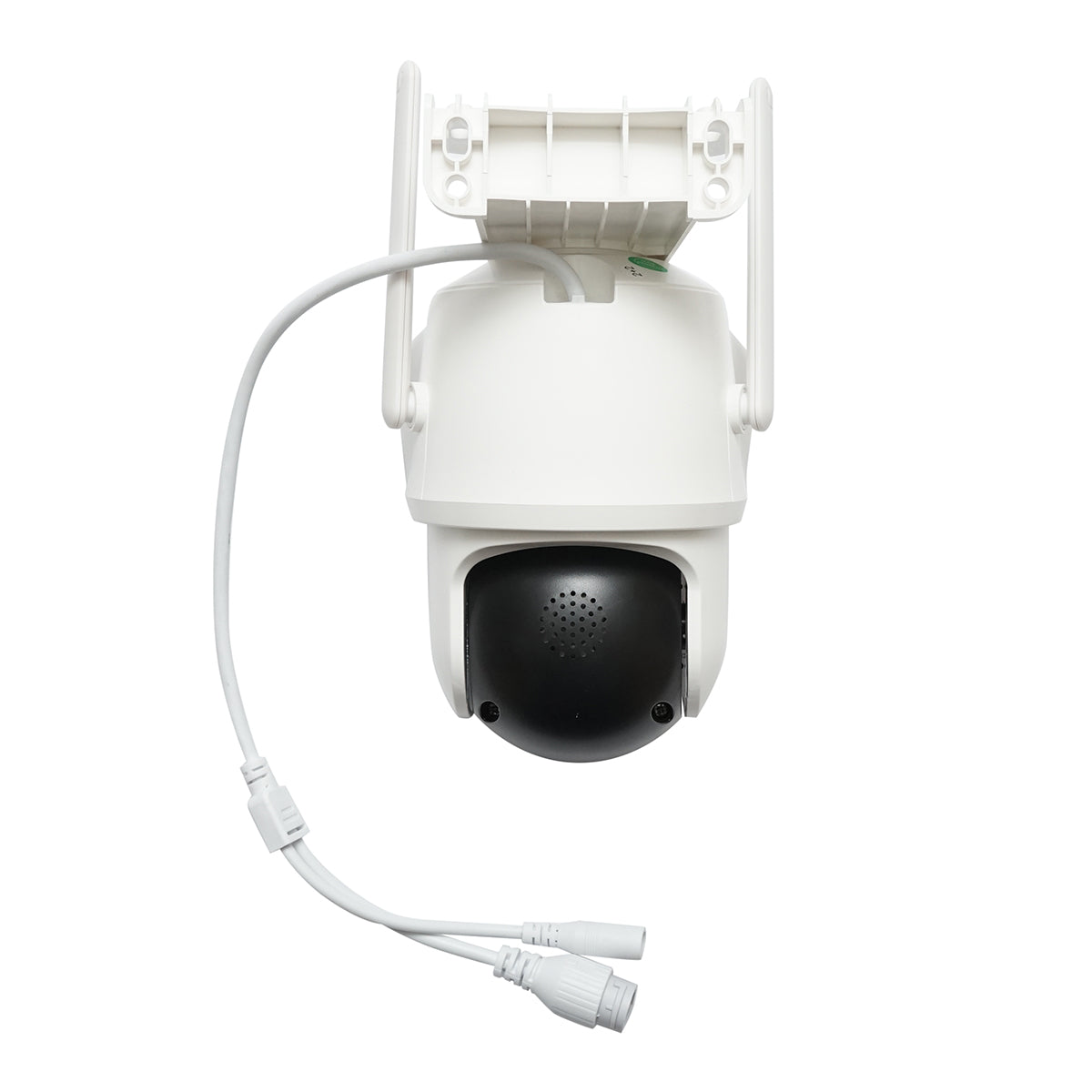 Felügyeleti kamera 4 objektív, 3 objektív 12 MP, 2 CPU kettős vezérlés, P2P WIFI 2.4GHz, PTZ mozgásérzékelővel, színes éjjellátó, AI emberérzékelés és iCSee alkalmazás.
