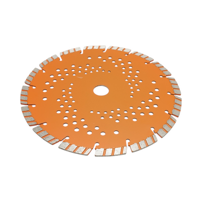 Turbo szegmentált gyémánttárcsa 230x22.23mm, szegmens 10mm vasbetonhoz, járdalapokhoz, betonblokkokhoz, betonblokkokhoz, kemény kőhöz Breckner Germany