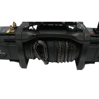 Elektromos csörlő távirányítóval 12V, 6.1T (13500lbs) 6.5CP, szintetikus kábel 9x24m, mágnesszelep 400A Breckner Germany