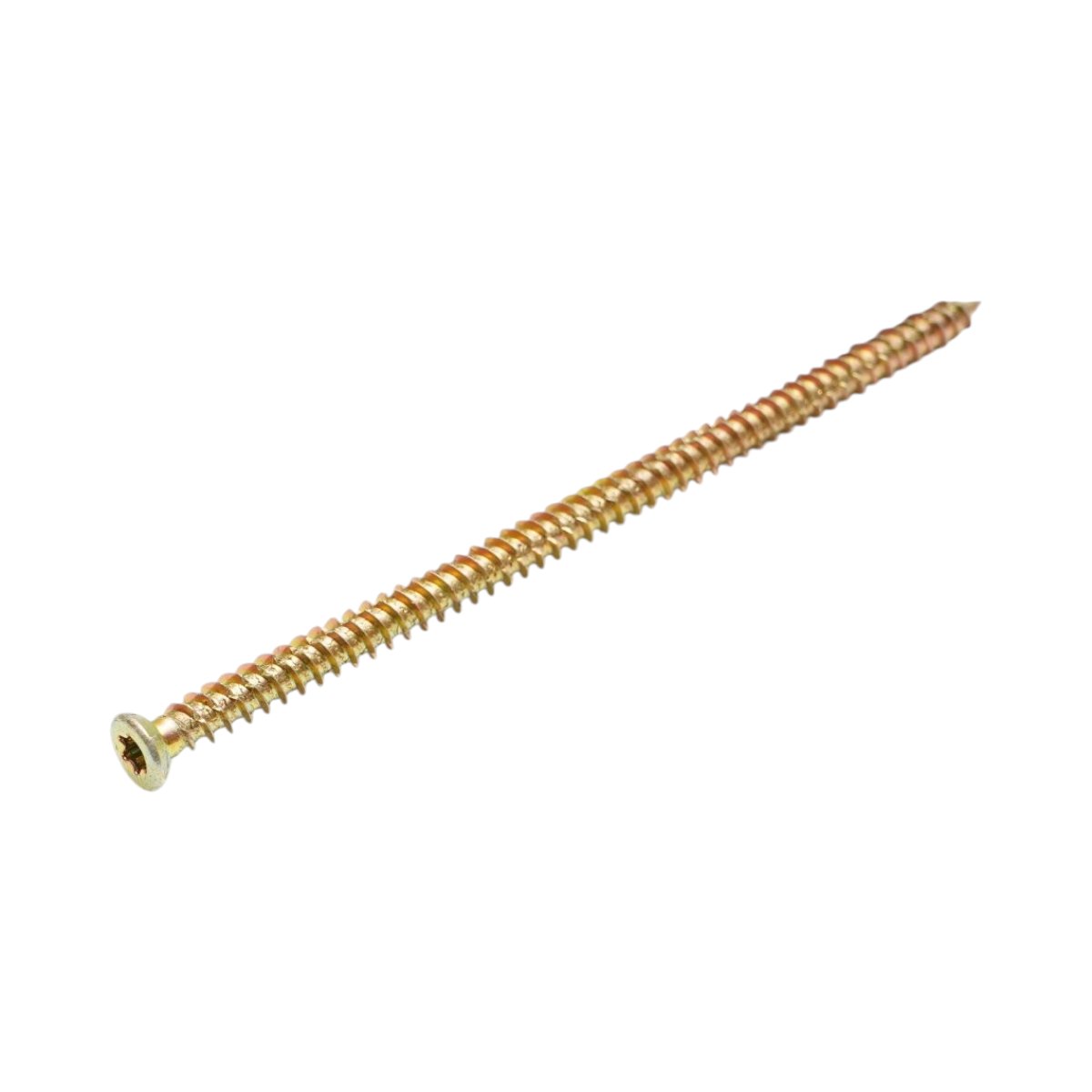 Ajtó-ablak szerelőcsavar 7.5x152mm, torx TX30, sárga cinkozott acél 100 db/doboz
