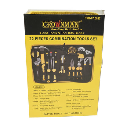 Crownman 22 darabos kombinált szerszámkészlet