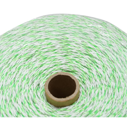 Orsóhuzal zöld fluoreszkáló-fehér fi 2.5mm 3x0.2mm SS, 1x0.25mm Cu, 1000m elektromos kerítés Breckner Germany