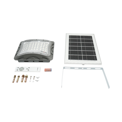Lampa LED 6500K cu panou solar 10W, baterie LifePO4 3.2V/5000mAh si telecomanda IP65 Breckner Germany