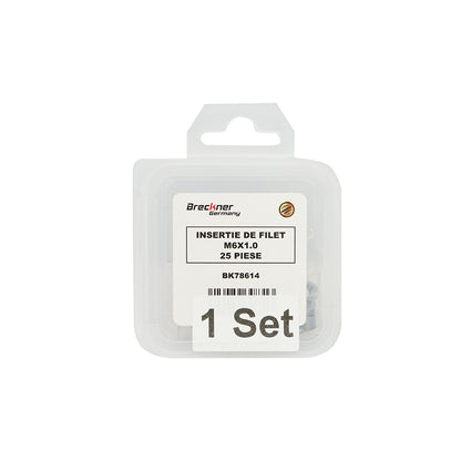 Spirálmenetes javítóbetét M6x1.0mm 25 darab Breckner Germany
