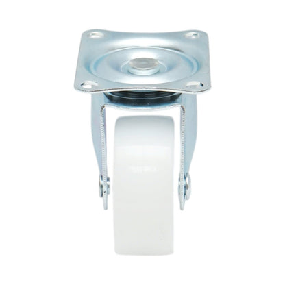 Forgó kerék 50x22mm fék nélkül, fehér polipropilén, acél lemez 58x47mm 30kg