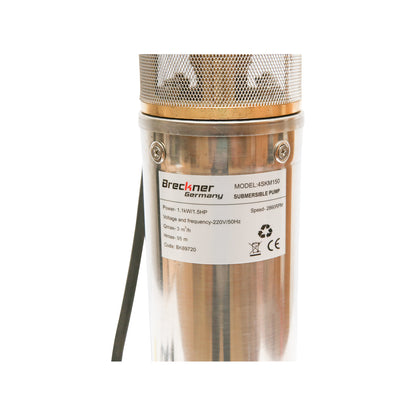 Merülő vízszivattyú 4 inch, 1100W, 50l/min mélység 89m, 220V, vezérlőpanellel 4SKM150 Breckner Germany