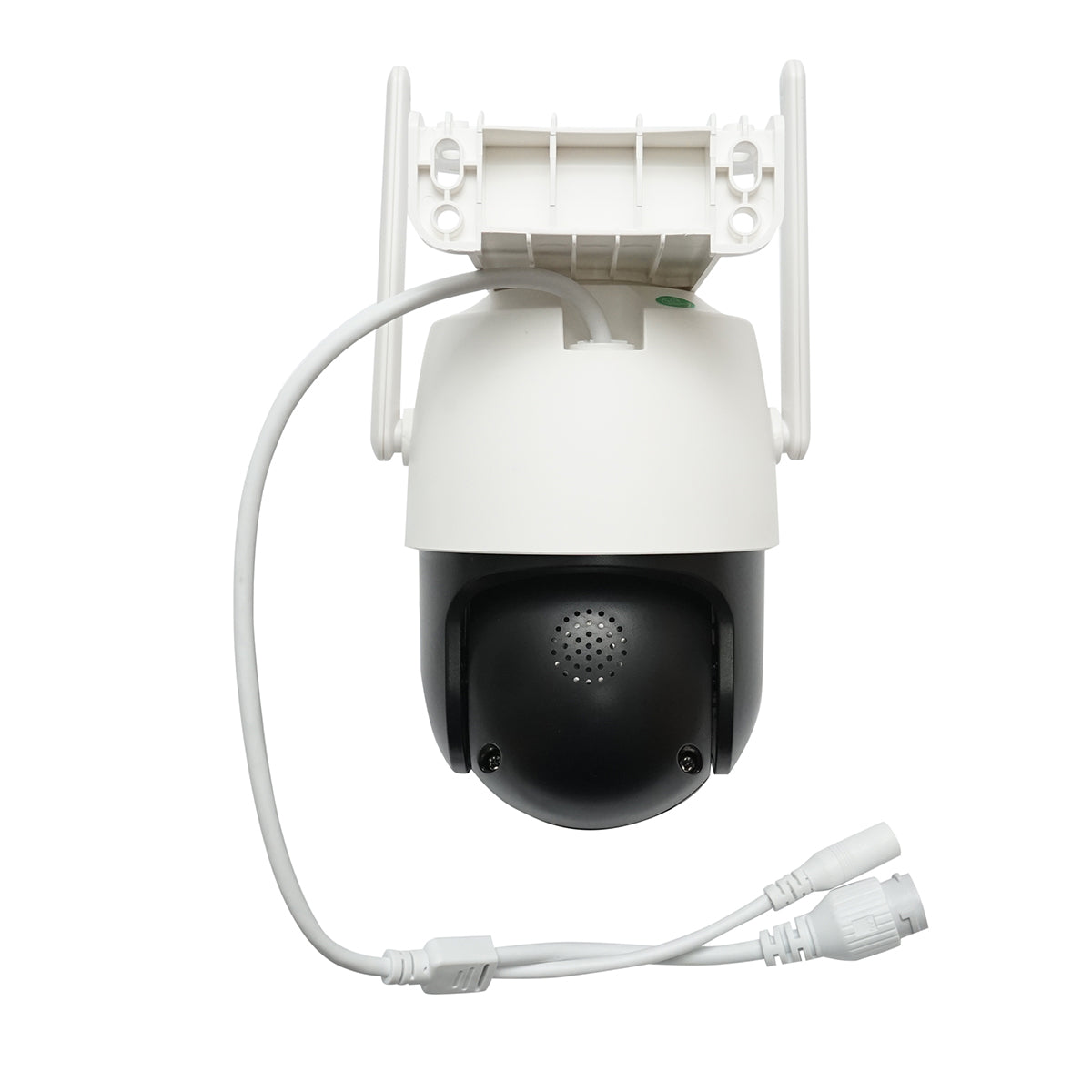 6 MP-es kettős objektíves megfigyelő kamera, P2P WIFI 2.4GHz, 360 fokos PTZ forgatás mozgásérzékelővel, szirénával, emberérzékeléssel és iCSee alkalmazással.