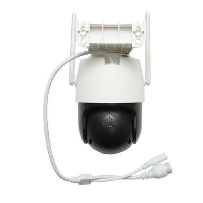 6 MP-es kettős objektíves megfigyelő kamera, P2P WIFI 2.4GHz, 360 fokos PTZ forgatás mozgásérzékelővel, szirénával, emberérzékeléssel és iCSee alkalmazással.