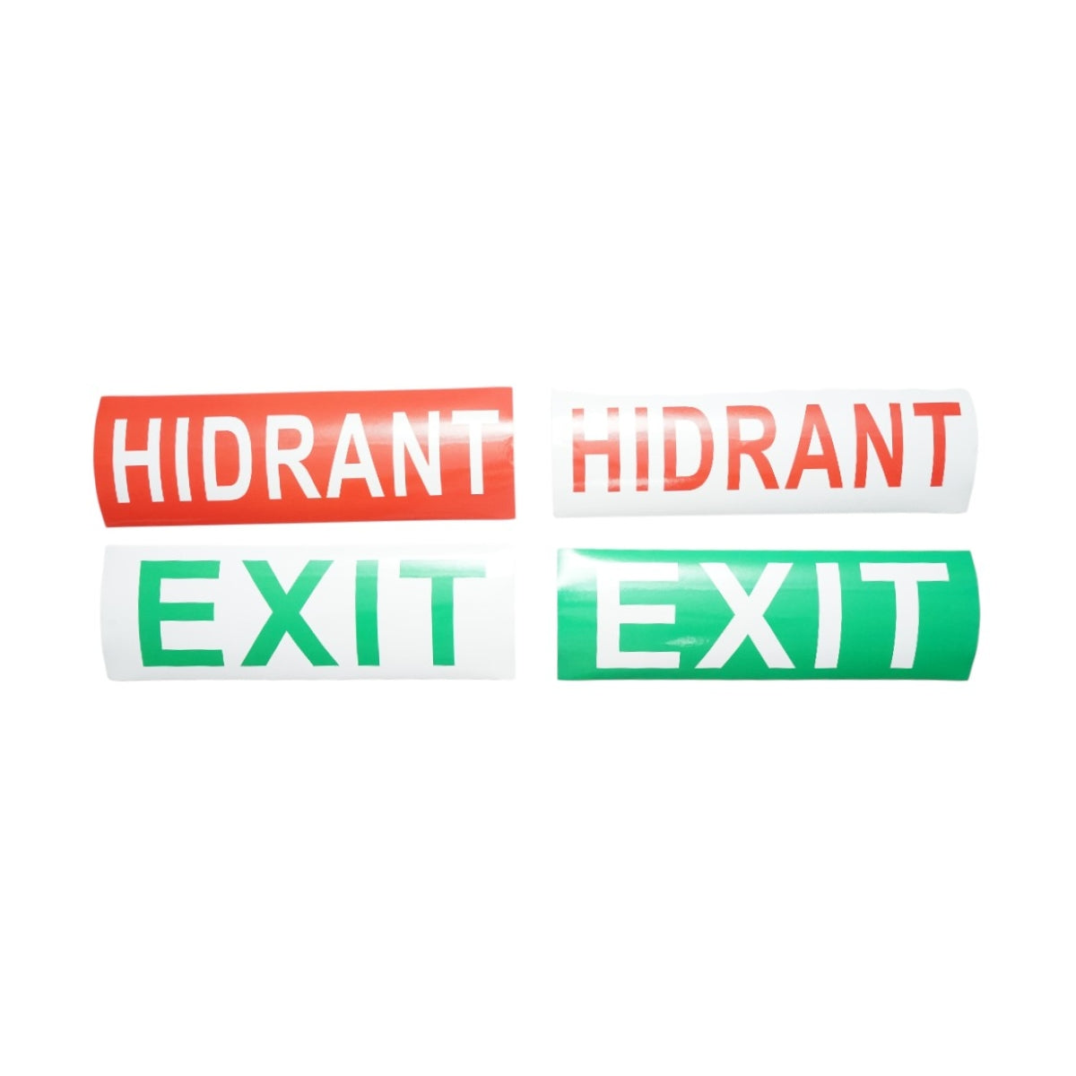 EXIT HIDRANT LED jelzőlámpa 220V, 8W, 1200mAh akkumulátor, 3 órás üzemidő, felületre szerelhető, 4 piktogram tartozék IP65