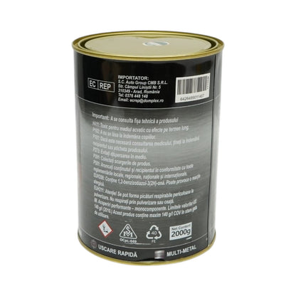 Rozsdagátló email festék 3 az 1-ben zöld 6016 fémhez 2kg, közvetlenül a rozsdára, vízalapú Breckner Germany