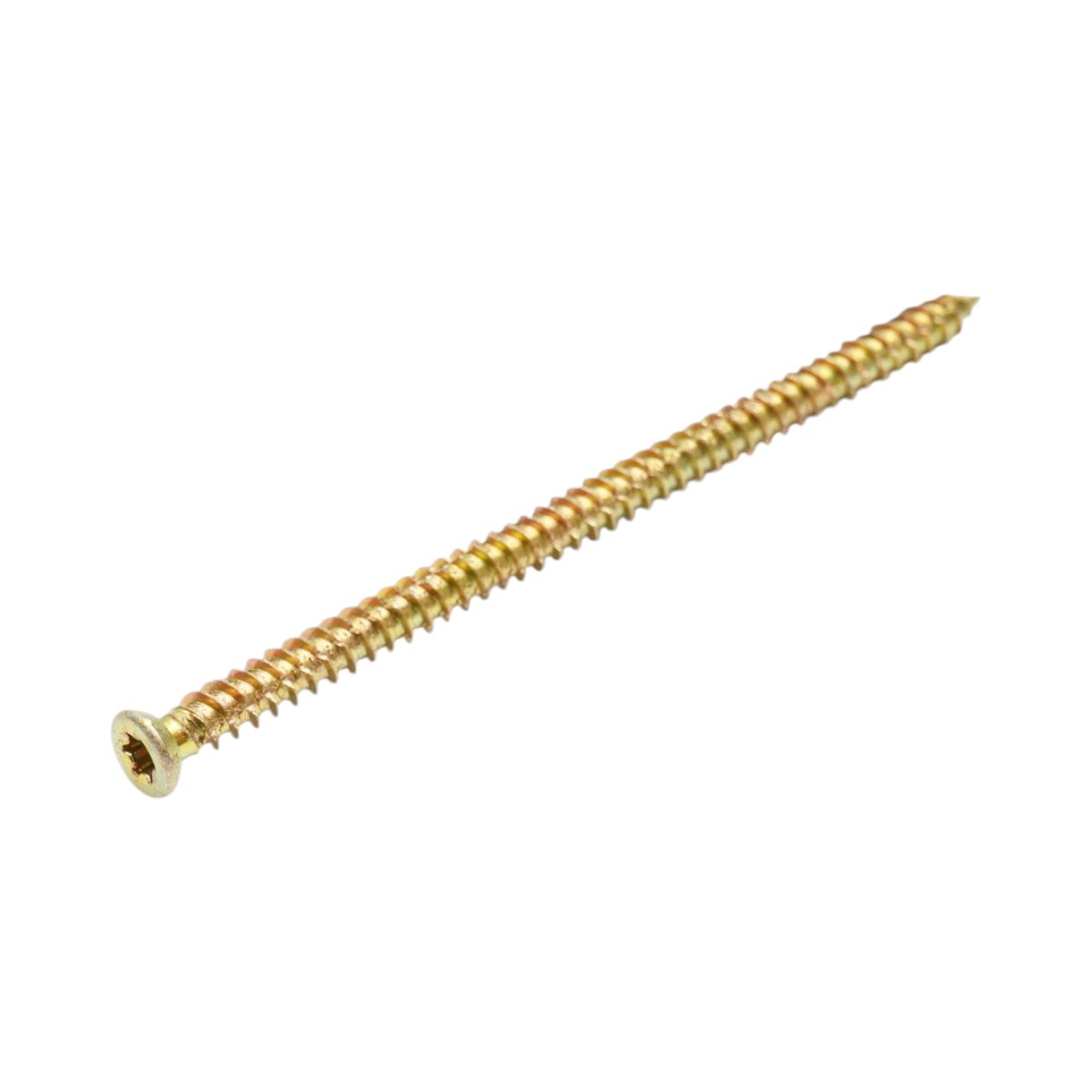 Ajtó-ablak szerelőcsavar 7.5x132mm, torx TX30, sárga cinkozott acél 100 db/doboz