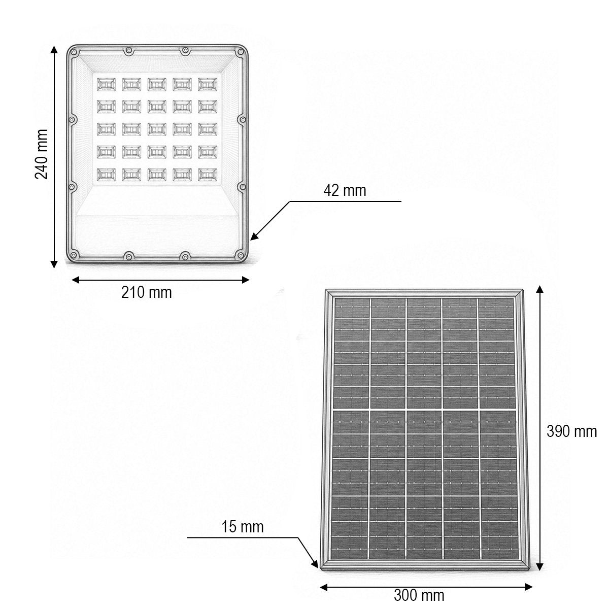 Breckner Germany 400W LED reflektor, 6500K bifaciális 40W napelem panellel, 20000mAh akkumulátor és távirányító IP66