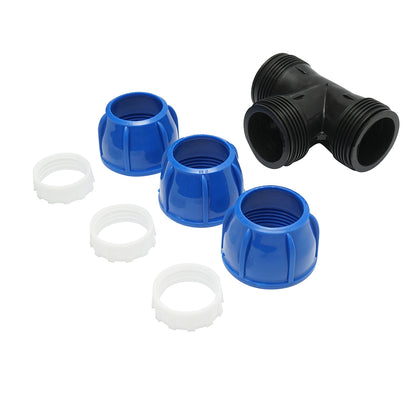 Egyenletes tömörítő cső D63x63x63mm PN16 öntözőrendszerekhez