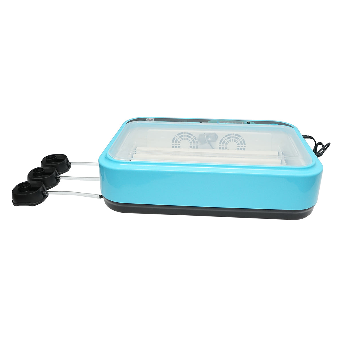 Automata inkubátor 36 tojás 80W, 12V-220V, automatikus forgatás, hőmérséklet, páratartalom szabályozás, digitális kijelző