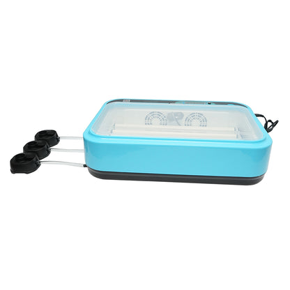 Automata inkubátor 36 tojás 80W, 12V-220V, automatikus forgatás, hőmérséklet, páratartalom szabályozás, digitális kijelző