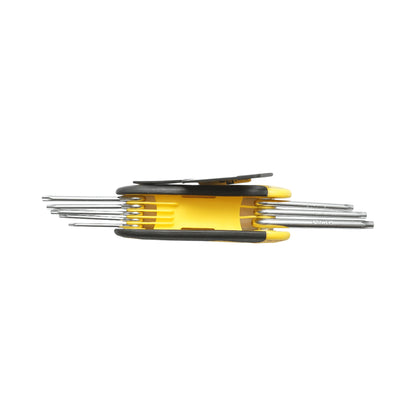 8 darabos összecsukható T9-T40mm Cr-V Crownman imbuszkulcs készlet