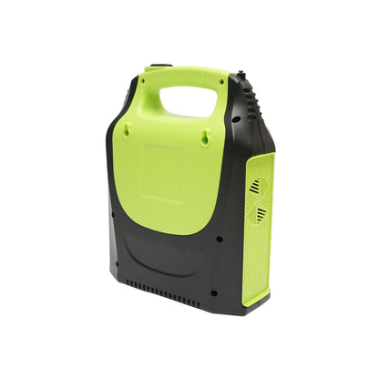 Hordozható LED világító készlet 3 izzóval / reflektorral, FM rádióval, napelemmel és 6V, 4.5Ah akkumulátorral a halászathoz kempingezéshez GD-8071