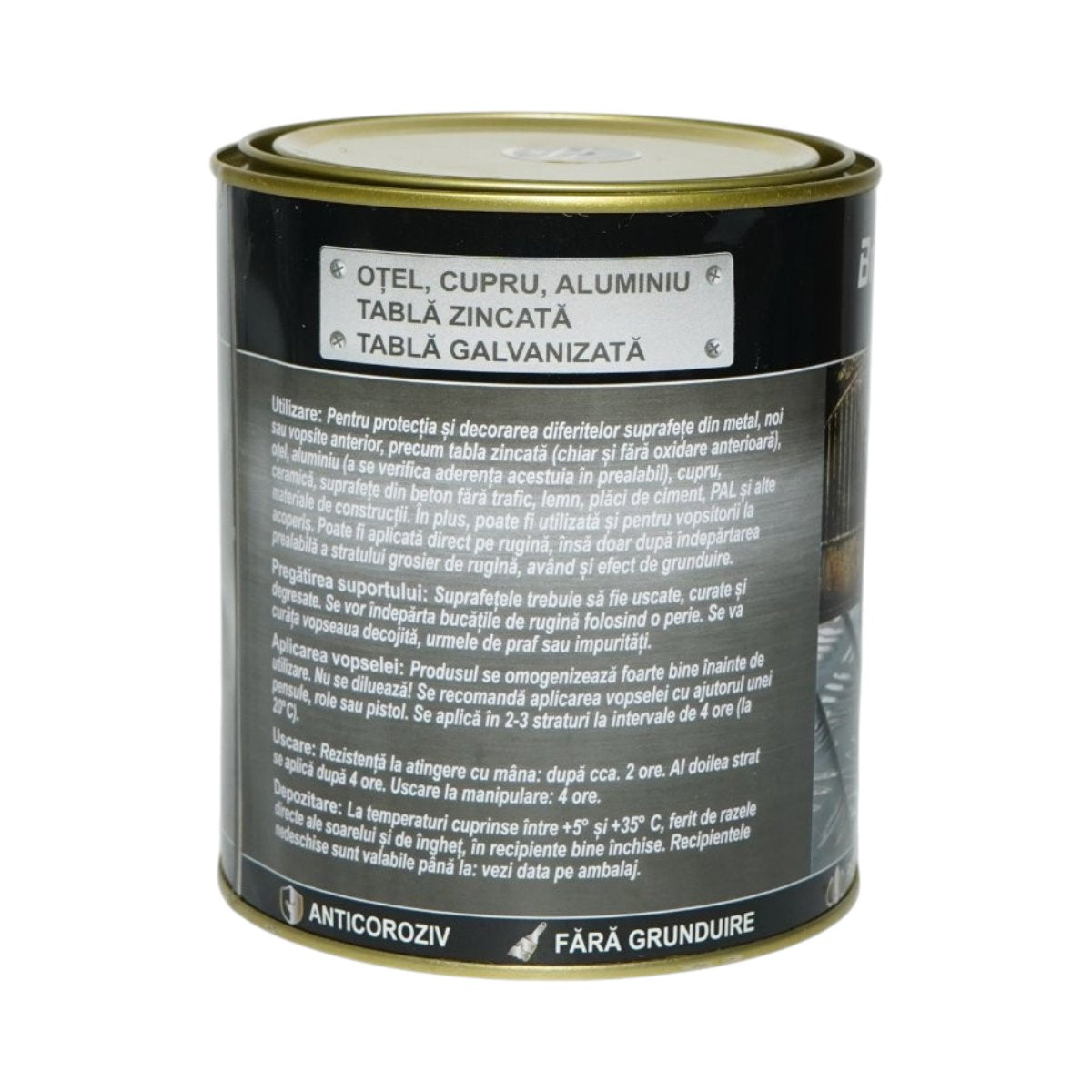 Breckner Germany 3 in 1 rozsdagátló zománcfesték csokoládébarna matt fém felületekhez 750g, közvetlenül a rozsdára, vízalapú