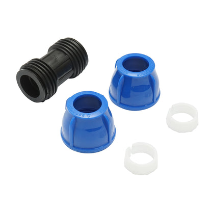 D25x25mm-es, PN16-os, egyenlő tömörítésű csatlakozóaljzat öntözőrendszerekhez