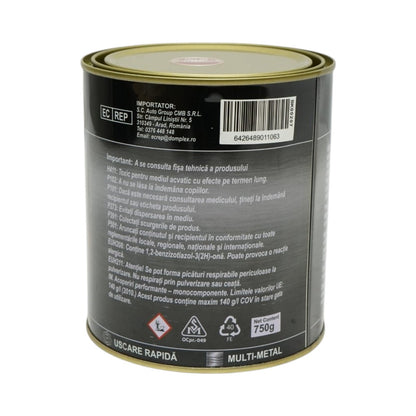 3 az 1-ben rozsdagátló zománcfesték narancssárga 2107 Amazone 750g fémhez, közvetlenül a rozsdára, vízalapú Breckner Germany