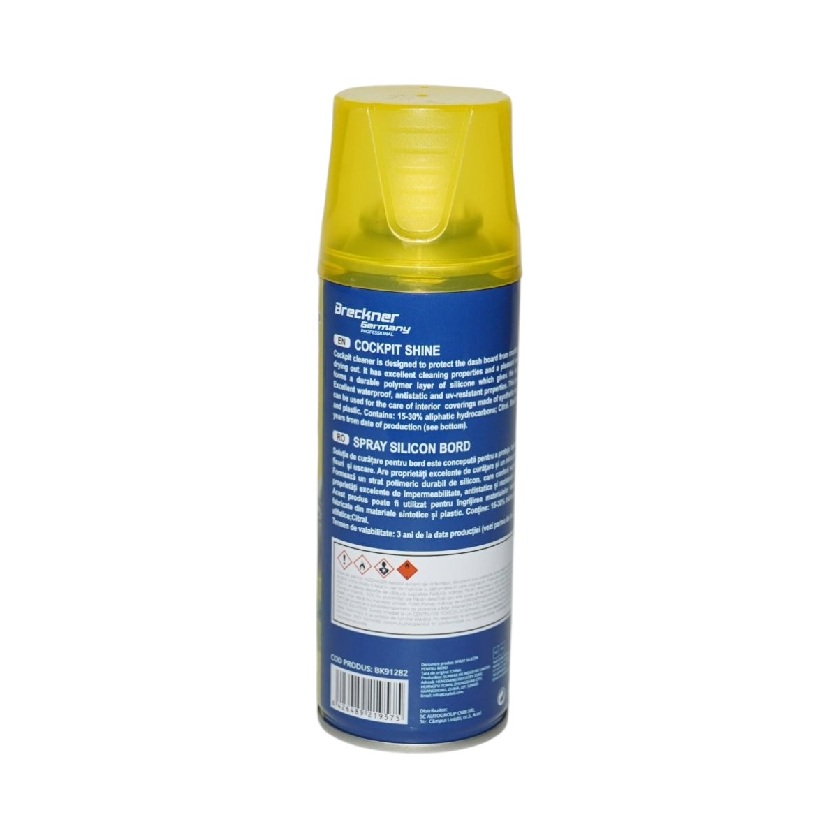 Szilikon műszerfal spray antisztatikus citrom 200ml Breckner Germany