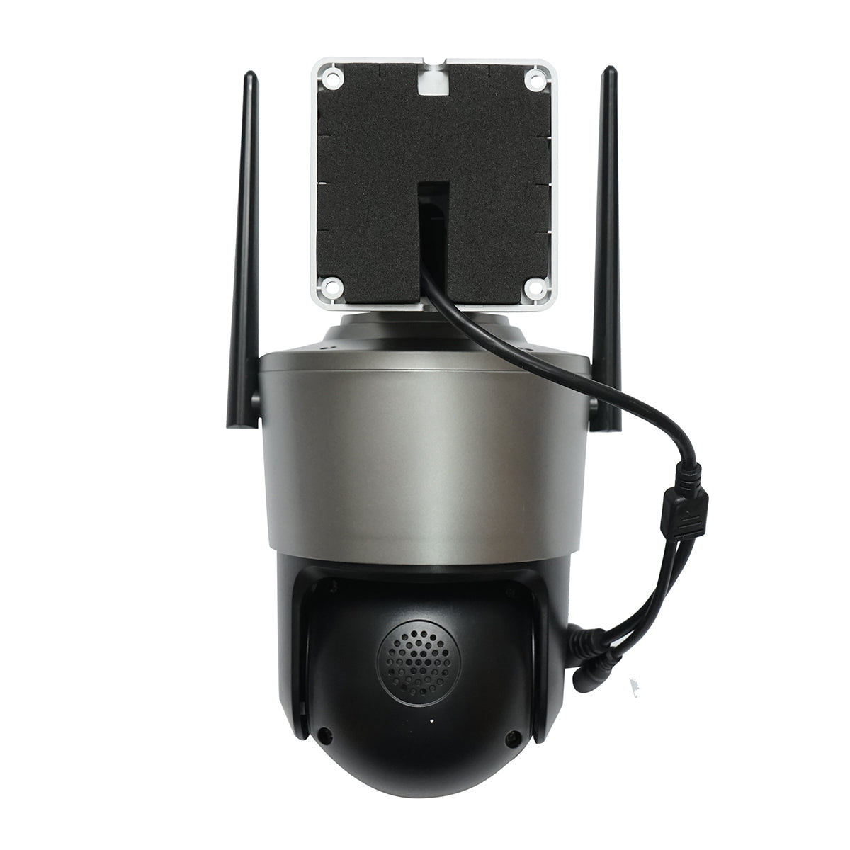 Felügyeleti kamera 4 objektív, 3 objektív 12 MP, 2 CPU kettős vezérlés, P2P WIFI 2.4G, PTZ mozgásérzékelővel, riasztás, éjjellátó, AI emberérzékelés és iCSee alkalmazás.