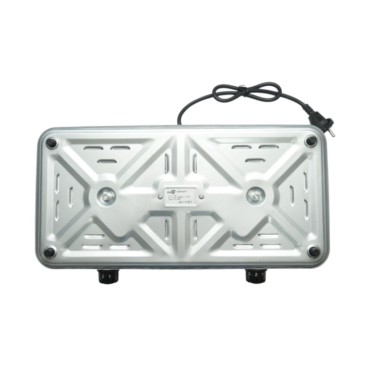 Elektromos főzőlap 220V, 2000W, 2 égővel, főzőfelülettel 155mm 470x250x70mm 470x250x70mm