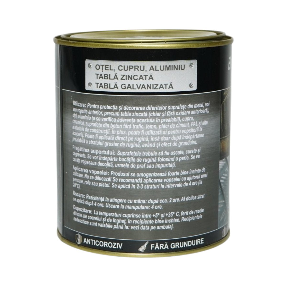 Breckner Germany 3 az 1-ben korrózióálló zománcfesték kék 650 fémhez 750g, közvetlenül a rozsdára, vízalapú