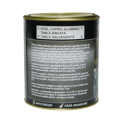 Breckner Germany 3 az 1-ben korrózióálló zománcfesték kék 650 fémhez 750g, közvetlenül a rozsdára, vízalapú