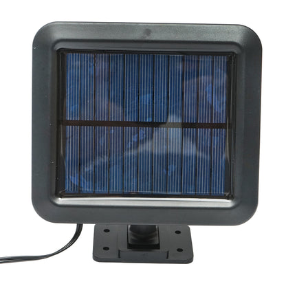 Napelemes LED lámpa 250lm 1W/5,5V-os napelemmel, 3,7V/1,5 Ah akkumulátorral, távirányítóval, 5m-es kábellel és IP44-es mozgásérzékelővel Breckner Germany