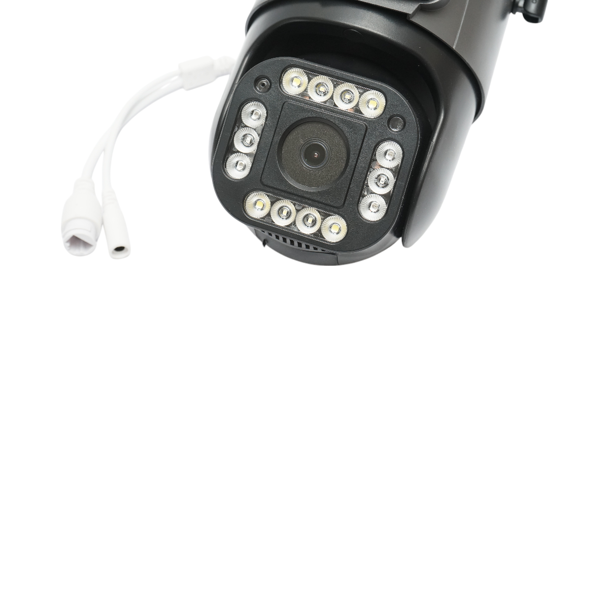 4MP 1080P, WIFI és 4G, PTZ kettős objektíves megfigyelő kamera mozgásérzékelővel, emberérzékeléssel és V380 Pro alkalmazással.