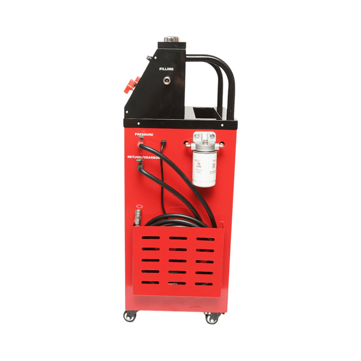 220 V-os automatikus olajcserélő gép, dupla tartály 25 l, max. nyomás 10 bar