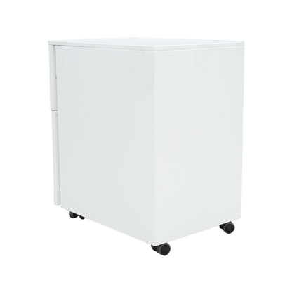 Fém irattartó szekrény, 2 fiókos, görgős 560x340x480mm, RAL7035 Breckner Germany
