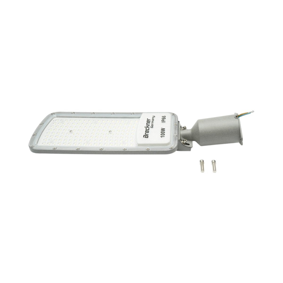 LED közúti világítólámpa 100W, 100-265V, 6500K, 11000lm oszlopra szerelhető 470x155x25mm IP66 Breckner Germany