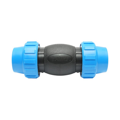PEHD tömörített golyós golyóscsap HDPE D63x63mm, PN16 öntözőrendszerekhez