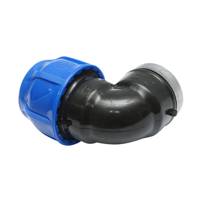 Összenyomó könyök anya belső menetes D40mmx1-1/4 PN 16 bar HDPE öntözőrendszerekhez