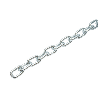 Galvanizált lánc 4.9x21x19.5mm DIN5685A 30m/tekercs műanyag dob