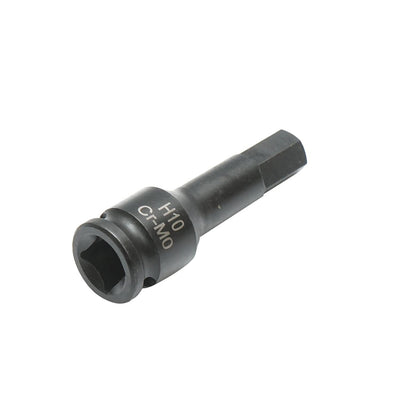 Ütőcsavarkulcs, hatlapú H10, 60 mm, négyzetes 3/8 Cr-Mo