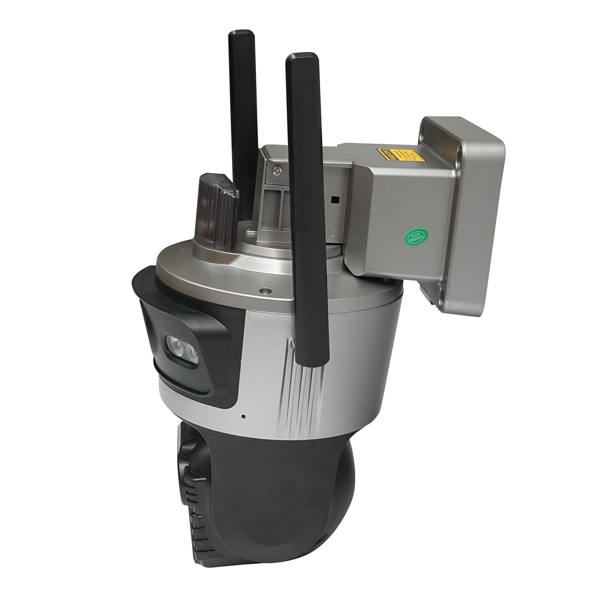 4 MP kettős lencsés megfigyelő kamera, 4G sim kártya, WIFI 2,4 GHz 7,6 W-os napelemmel, 18650-es akkumulátor gyors töltés, 360 fokos PTZ forgó 360 fokos PTZ mozgásérzékelővel, emberi PIR érzékeléssel, riasztás, éjjellátó és iCSee alkalmazással.
