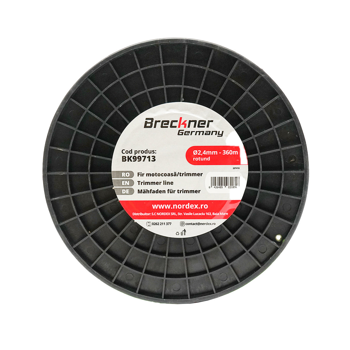 Fűkasza damil, kerek 2,4 mm x 360 m Breckner Germany
