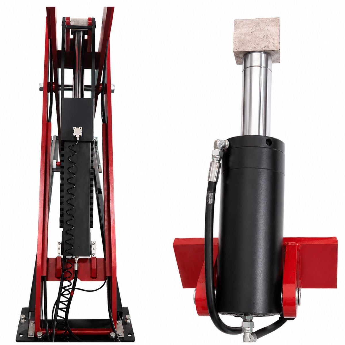 Elevator auto tip foarfeca dublu 220V, 2.2kW, capacitate ridicare 4000kg, inaltime ridicare 330-1850mm