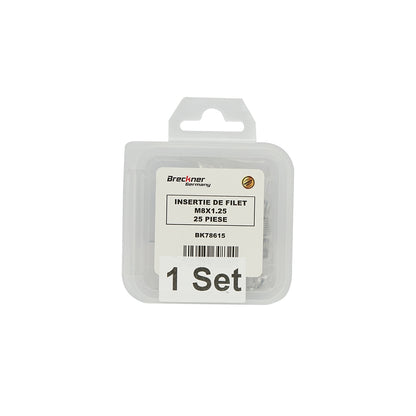 Spirálmenetes javítóbetét M8x1.25mm 25 db Breckner Germany
