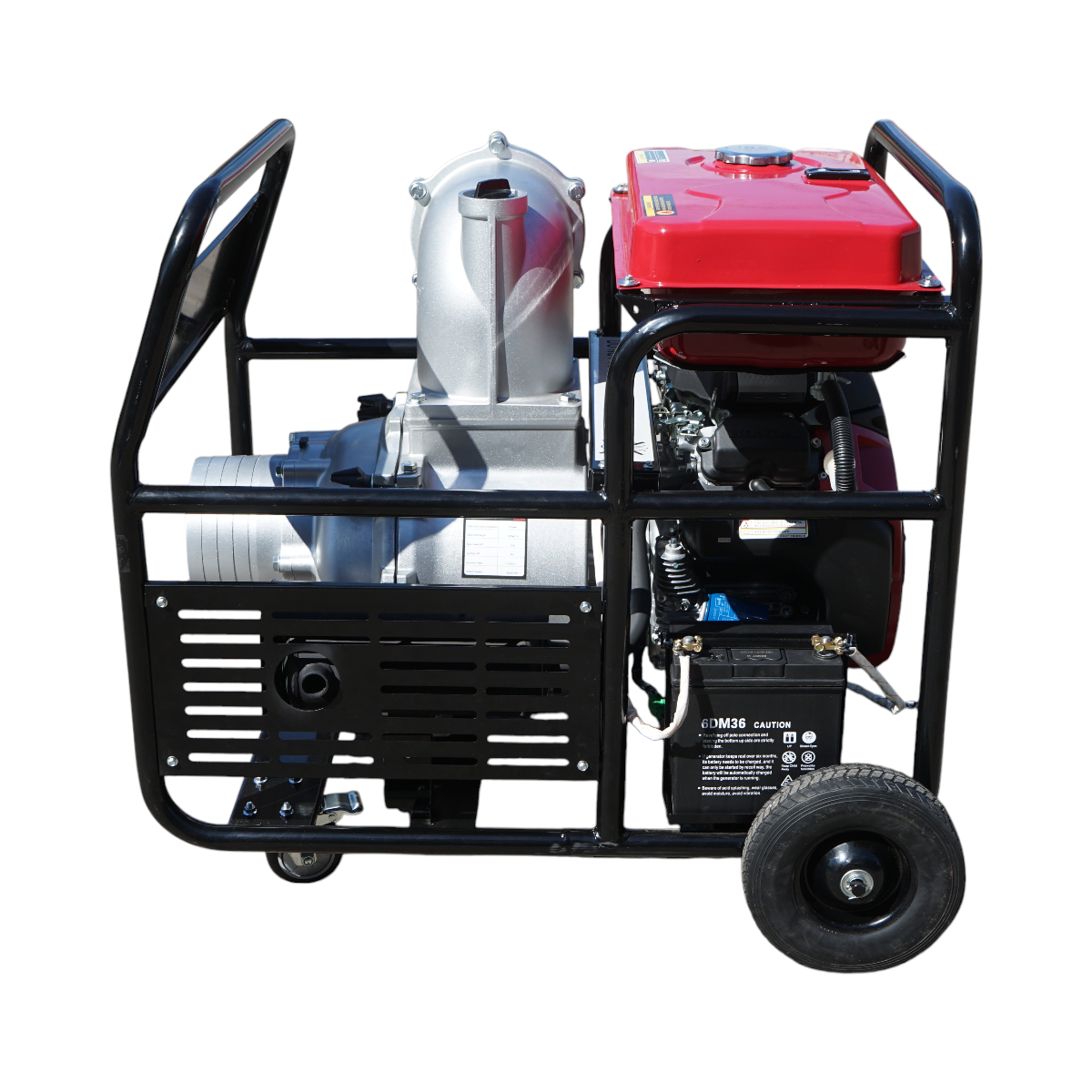 Benzinmotoros szivattyú 22.4LE, 8 hüvelyk, Honda GX690 motor, 300 m3/h teljesítmény, 4m szívómélység, 15m szivattyúzási magasság, kulcsos indítás Breckner Germany