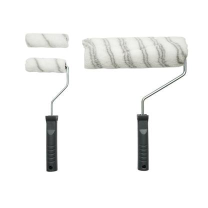 Festés és meszelés szett poliészter trafaretekkel 10cm, 25cm, 4 ecset, spatula, keverő, festéktálca, rács, védőfólia, vágó 15 részes Breckner Germany