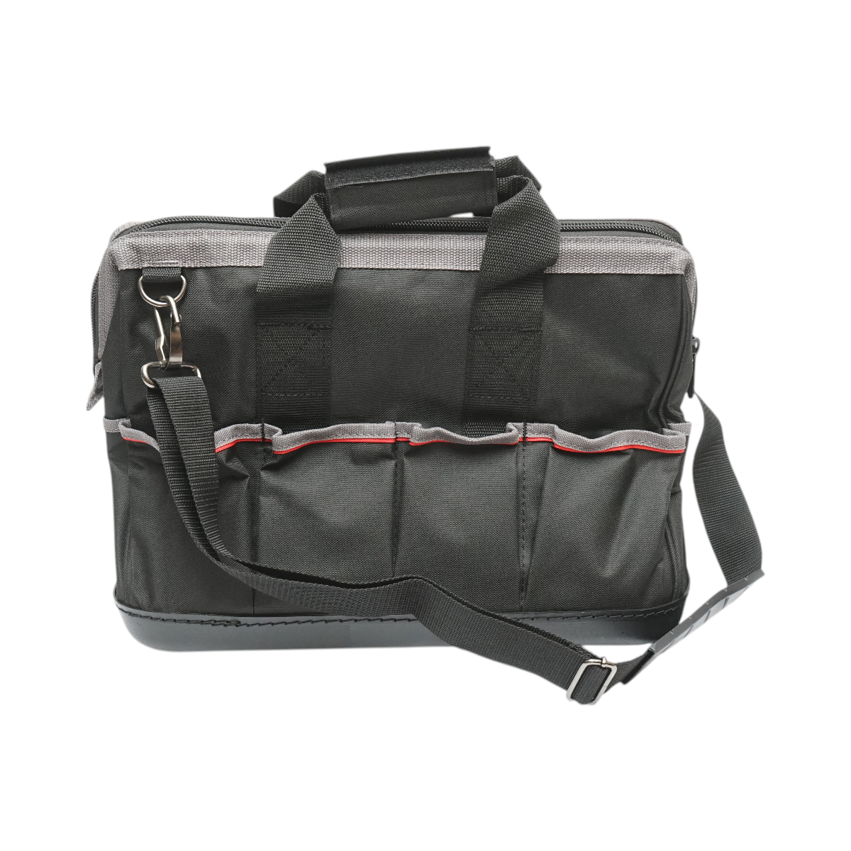 Multifunkcionális szerszámos táska 15 zsebbel, vállpánttal, műanyag alappal, textil anyag 31x17x28cm Breckner Germany