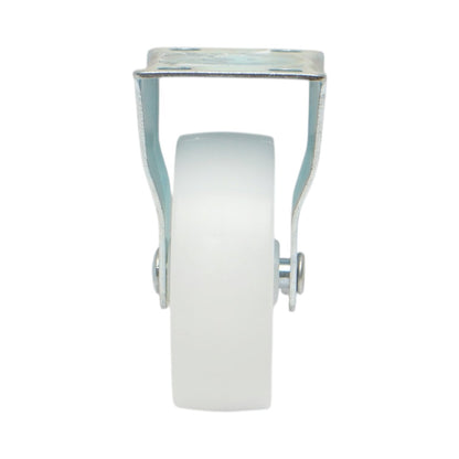 Rögzített kerék 73x25mm fék nélkül, fehér polipropilén, acél lemez 70x44mm 45kg