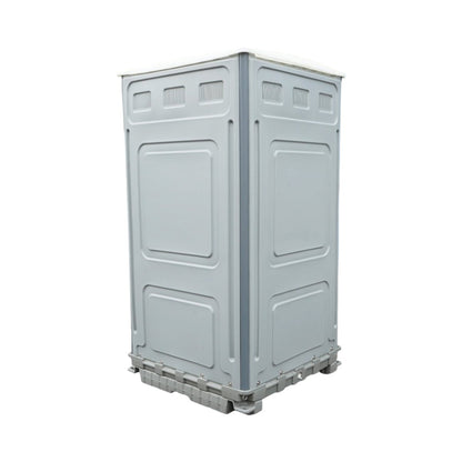 Ökológiai szennyvíztartályos WC 350L HDPE mosdóval, piszoárral, tükörrel, toalettpapír-tartóval és ruhaakasztóval 1150x1150x2250mm