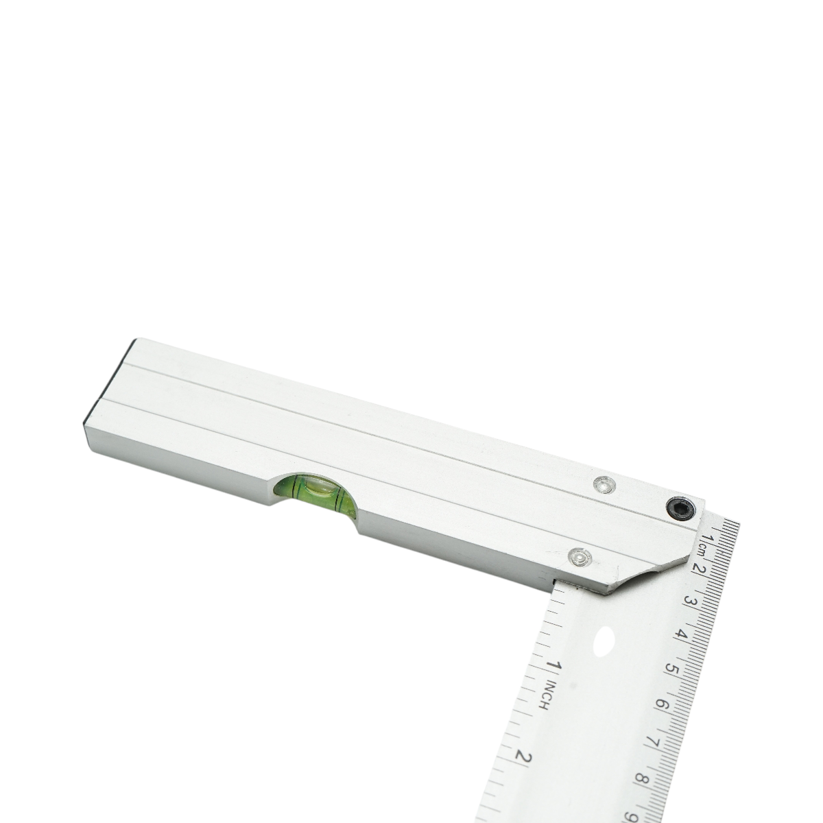 Echer professzionális szintező asztalos 350mm/14 inch, alumínium fogantyú, rozsdamentes acél vonalzó Crownman
