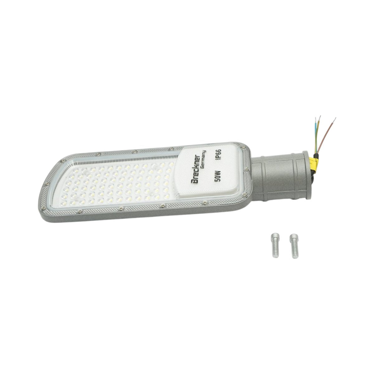 LED közúti világítólámpa 50W, 100-265V, 6500K, 5500lm oszlopra szerelhető 340x125x25mm IP66 Breckner Germany